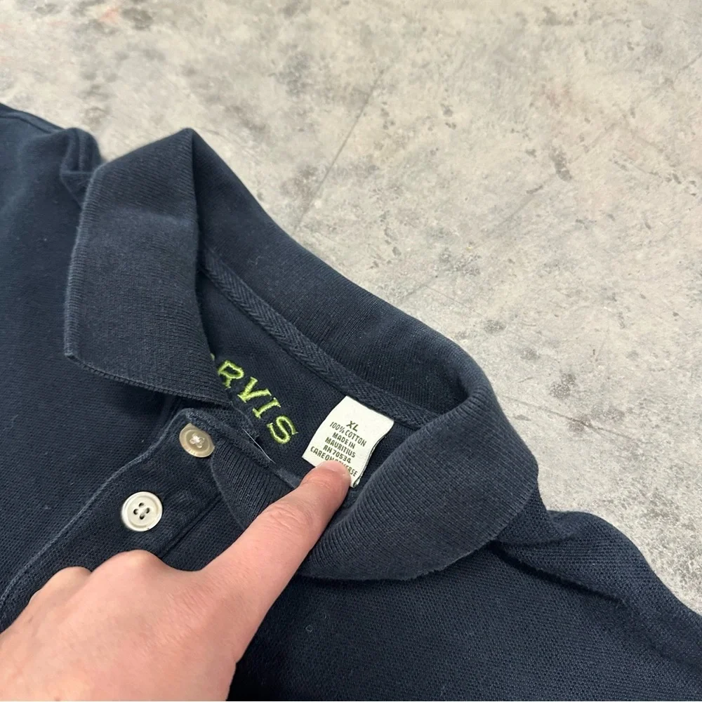 Men's The Orvis Signature heavyweight cotton polo shirt xl - Picture 4 of 8